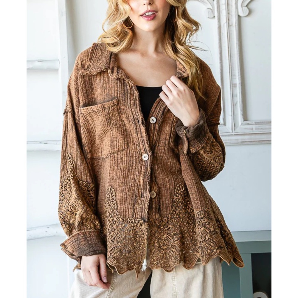 Oli & Hali Brown Button Down Shirt